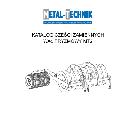 Części zamienne Metal-Technik Wał pryzmowy MT2 z dociskiem